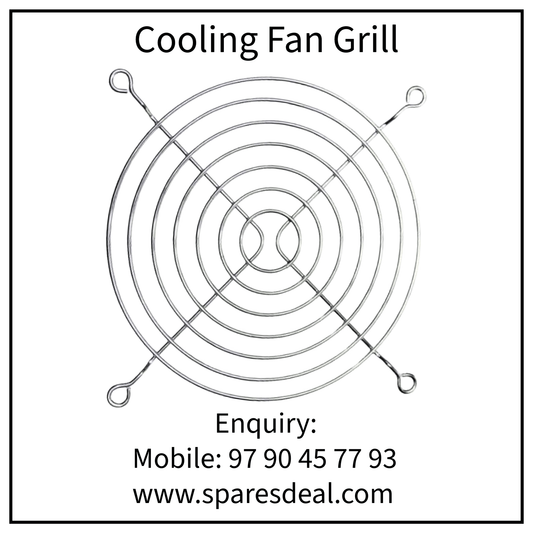 4 Inch Fan Grill Metal Guard | PC Cabinet Cooling Fan Protector | Exhaust Fan Cover | Steel Wire Grill - SparesDeal